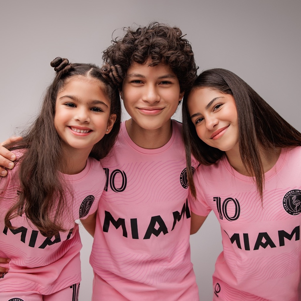 $94 NWT ONSIDE Unisex MIAMI Soccer Pajama Set Futbol Premium Cotton Pink